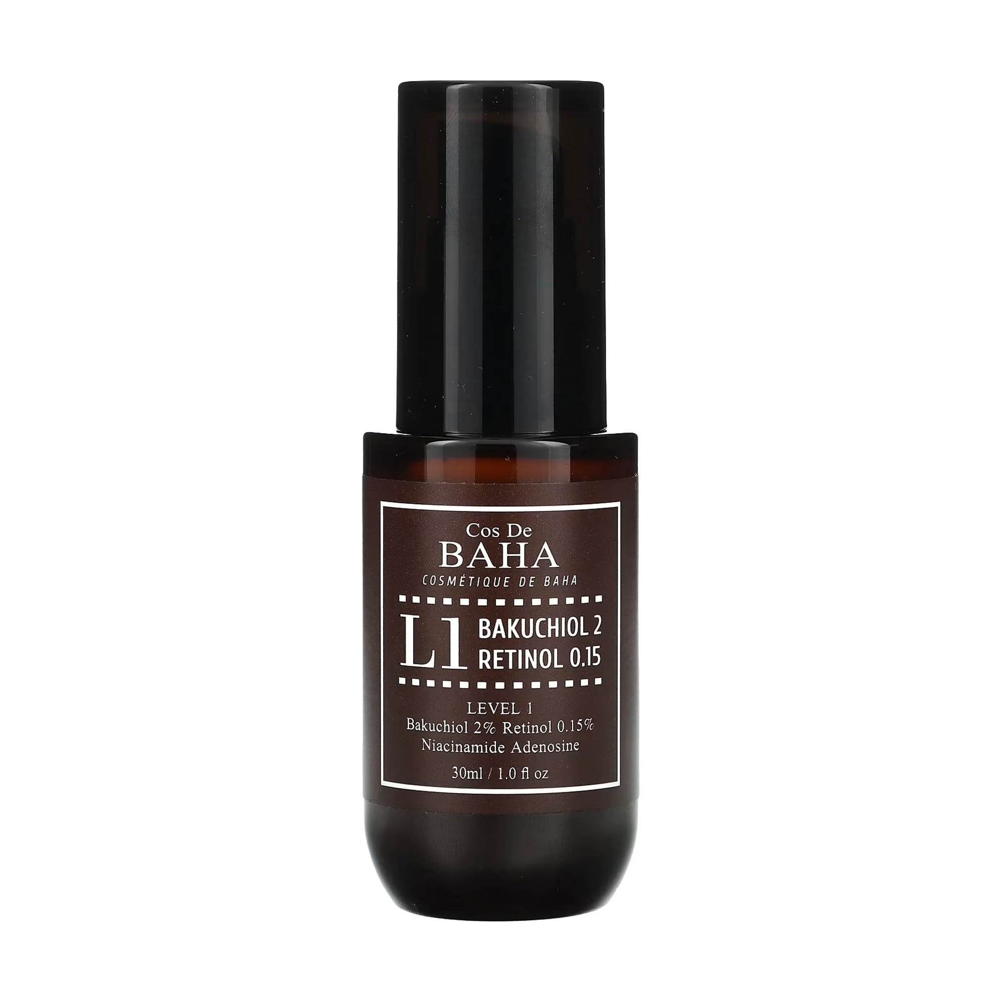 Антивікова сироватка для обличчя Cos De Baha L1 Bakuchiol &amp; Retinol Serum, 30 мл
